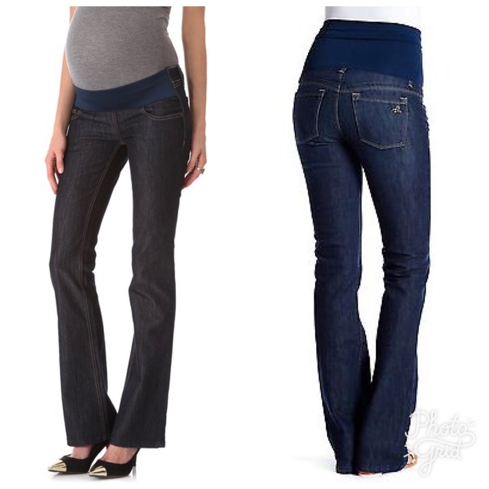 DL1961 Milano Maternity Bootcut Jeans Darkwash